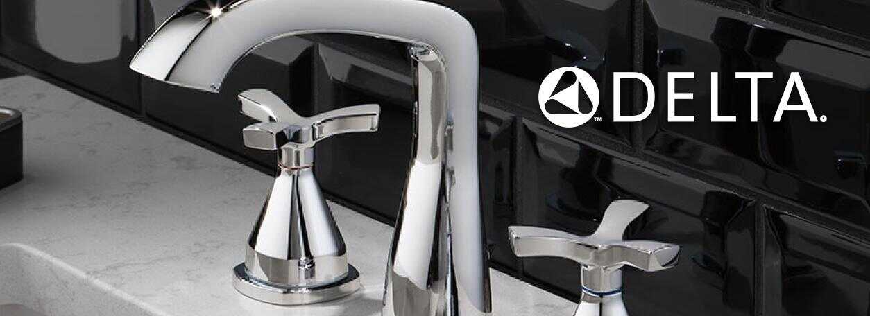 Delta logo with Delta sink faucet