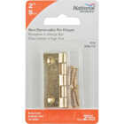 National 2 In. Brass Tight-Pin Narrow Hinge (2 Count) Image 2